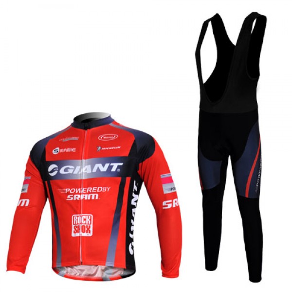 Giant Sram Pro Team Fahrradbekleidung Radtrikot Satz Langarm und Lange Trägerhose Rot Schwarz Radtrikot De Giant Sram Pro Team Fahrradbekleidung Radtrikot Satz Langarm und Lange Trägerhose Rot Schwarz Radtrikot De