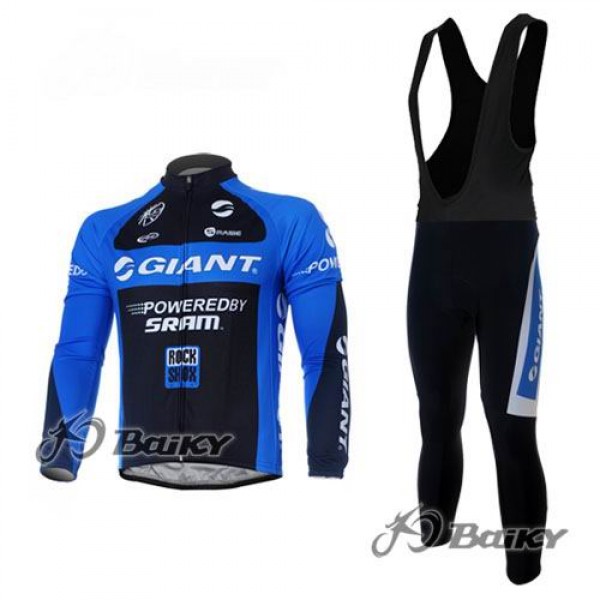Giant Sram Pro Team Fahrradbekleidung Radtrikot Satz Langarm und Lange Trägerhose Schwarz Blau Radtrikot De Giant Sram Pro Team Fahrradbekleidung Radtrikot Satz Langarm und Lange Trägerhose Schwarz Blau Radtrikot De