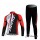 Giant Sram Pro Team Fahrradbekleidung Radtrikot Satz Langarm und Lange Fahrradhose Rot Weiß Schwarz Radtrikot De