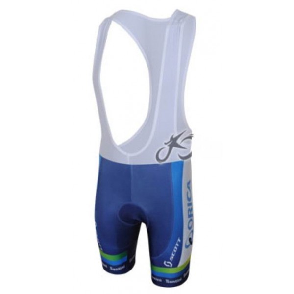 Green Edge ORICA Kurz Trägerhose Blau 2013 Radtrikot De