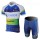 2013 Green Edge ORICA Radtrikot Kurzarm und Kurz Radhose Kits Blau Radtrikot De