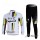 HTC-Highroad Pro Team Fahrradbekleidung Radtrikot Satz Langarm und Lange Fahrradhose Weiß Grün Radtrikot De