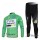 HTC-Highroad Pro Team Fahrradbekleidung Radtrikot Satz Langarm und Lange Fahrradhose Grün Radtrikot De