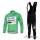 HTC-Highroad Pro Team Fahrradbekleidung Radtrikot Satz Langarm und Lange Trägerhose Grün Schwarz Radtrikot De