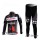 Kuota SRAM Road Pro Team Fahrradbekleidung Radtrikot Satz Langarm und Lange Fahrradhose Schwarz Weiß Radtrikot De