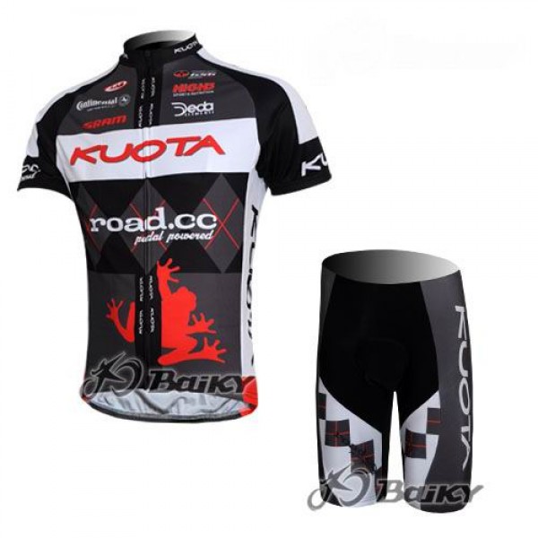 Kuota SRAM Road Pro Team Radtrikot Kurzarm Kurz Radhose Kits Schwarz Weiß Radtrikot De