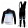 Leopard trek Pro Team Fahrradbekleidung Radtrikot Satz Langarm und Lange Trägerhose Weiß Schwarz Radtrikot De