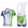 Liquigas Cannondale Pro Team Fahrradbekleidung Satz Fahrradtrikot Kurzarm Trikot und Kurz Trägerhose Grün Weiß Radtrikot De