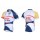 2013 Lotto Belisol Fahrradbekleidung Satz Fahrradtrikot Kurzarm Trikot und Kurz Trägerhose Weiß Blau Radtrikot De