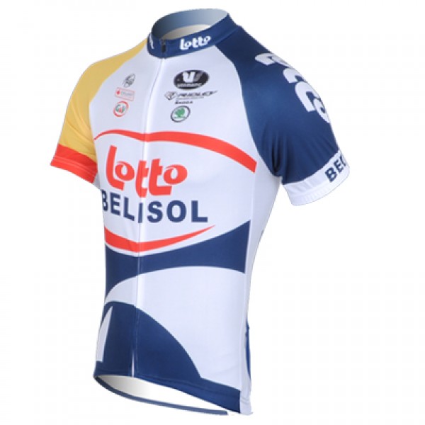 2013 Lotto Belisol Radtrikot Kurzarm Weiß Blau Radtrikot De 2013 Lotto Belisol Radtrikot Kurzarm Weiß Blau Radtrikot De