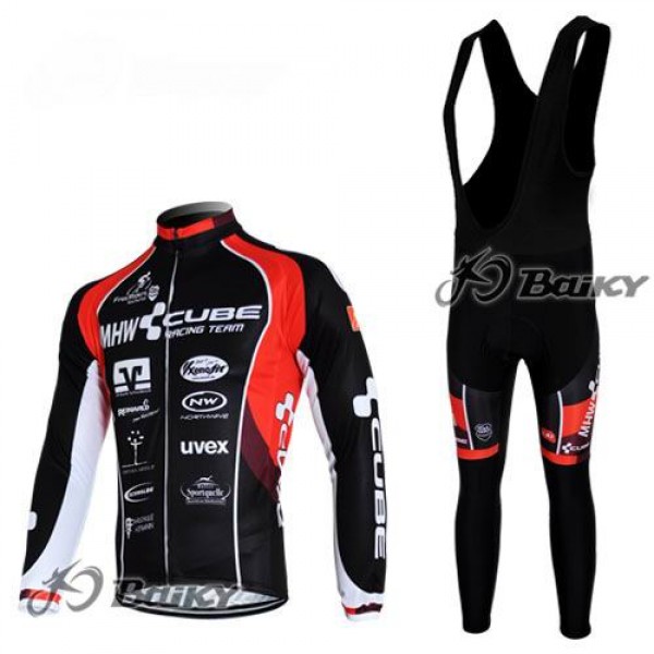 MHW Cube Racing Team Fahrradbekleidung Radtrikot Satz Langarm und Lange Trägerhose Rot Schwarz Radtrikot De MHW Cube Racing Team Fahrradbekleidung Radtrikot Satz Langarm und Lange Trägerhose Rot Schwarz Radtrikot De