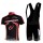 Merida Multivan Flex Stay Fahrradbekleidung Satz Fahrradtrikot Kurzarm Trikot und Kurz Trägerhose Schwarz Rot Radtrikot De