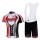 Merida Multivan Flex Stay Fahrradbekleidung Satz Fahrradtrikot Kurzarm Trikot und Kurz Trägerhose Schwarz Rot Radtrikot De