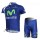 Movistar Team Radbekleidung Radtrikot Kurzarm und Fahrradhosen Kurz Blau Radtrikot De