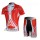 Nalini Pro Team Radbekleidung Radtrikot Kurzarm und Fahrradhosen Kurz Rot Radtrikot De