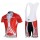 Nalini Pro Team Fahrradbekleidung Satz Fahrradtrikot Kurzarm Trikot und Kurz Trägerhose Rot Radtrikot De