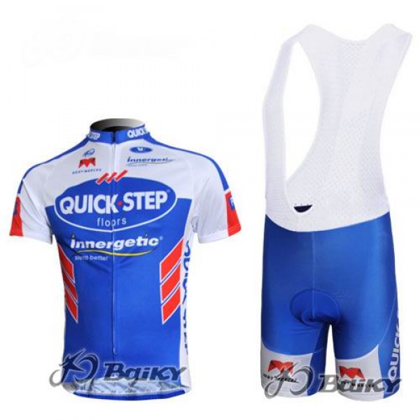 Omega Pharma-Quick Step innergetic Fahrradbekleidung Satz Fahrradtrikot Kurzarm Trikot und Kurz Trägerhose Blau Weiß Radtrikot De Omega Pharma-Quick Step innergetic Fahrradbekleidung Satz Fahrradtrikot Kurzarm Trikot und Kurz Trägerhose Blau Weiß Radtrikot De