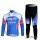 Omega Pharma-Quick Step innergetic Fahrradbekleidung Radtrikot Satz Langarm und Lange Fahrradhose Blau Weiß Radtrikot De