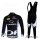 Orbea Pro Team Fahrradbekleidung Radtrikot Satz Langarm und Lange Trägerhose Schwarz Blau Radtrikot De