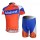 Rabobank Pro Team Radbekleidung Radtrikot Kurzarm und Fahrradhosen Kurz Orange Blau Radtrikot De