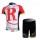 RadioShack Trek Pro Team Radbekleidung Radtrikot Kurzarm und Fahrradhosen Kurz Rot Weiß Radtrikot De