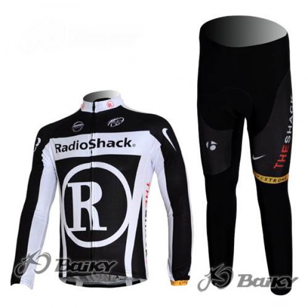 RadioShack Trek Nissan Fahrradbekleidung Radtrikot Satz Langarm und Lange Fahrradhose Schwarz Radtrikot De