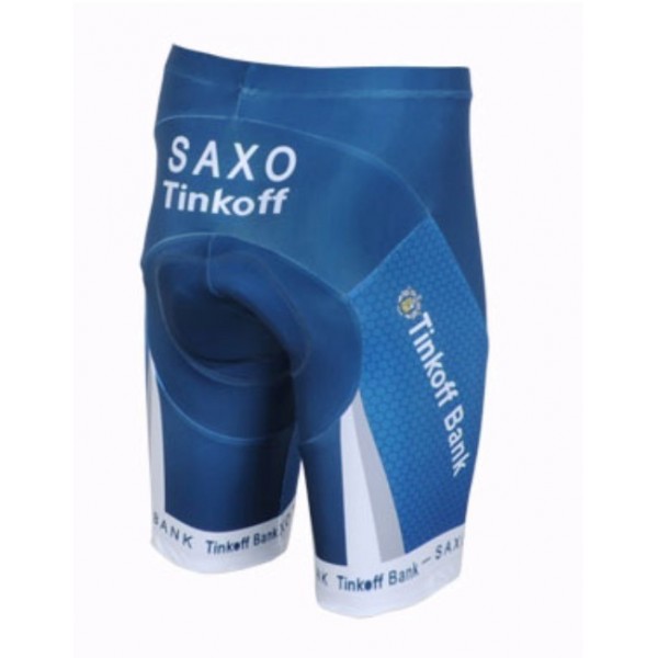 2013 Saxo Bank Tinkoff Pro Team Radtrikot Kurzarm und Kurz Radhose Kits Blau Radtrikot De