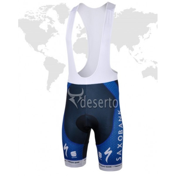 2013 Saxo Bank Tinkoff Pro Team Kurz Trägerhose Dunkel Blau Radtrikot De