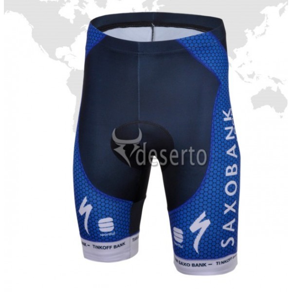 2013 Saxo Bank Tinkoff Pro Team Kurz Radhose Dunkel Blau Radtrikot De