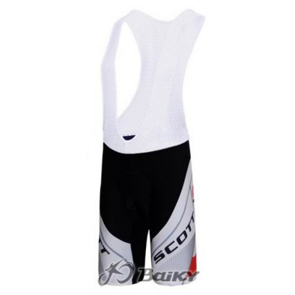 Scott Racing Team Kurz Trägerhose Weiß Rot Radtrikot De