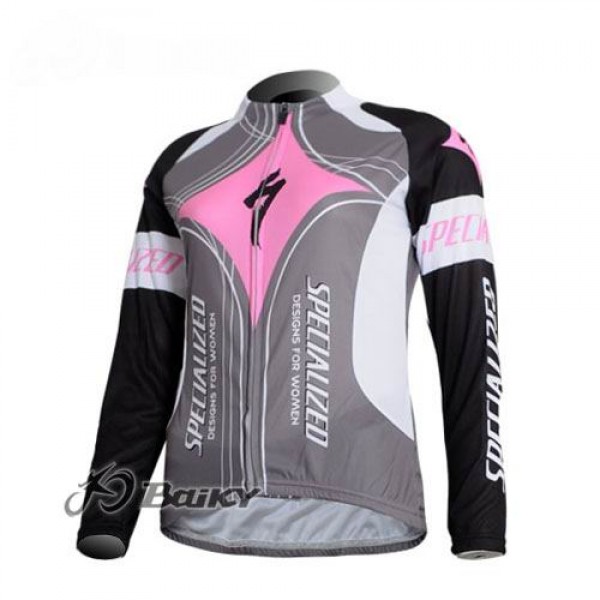 Specialized Pro Team S-Works Fahrradtrikot Langarm Rosa Grau Damen Radtrikot De