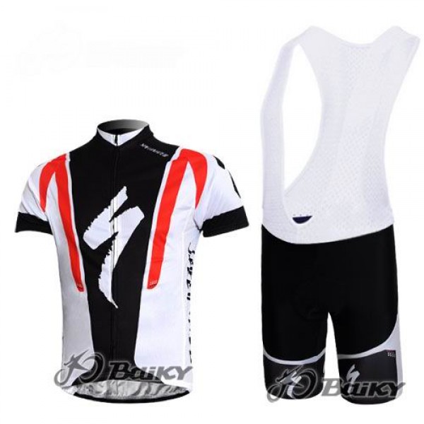Specialized Pro Team S-Works Fahrradbekleidung Satz Fahrradtrikot Kurzarm Trikot und Kurz Trägerhose Weiß Schwarz Rot Radtrikot De