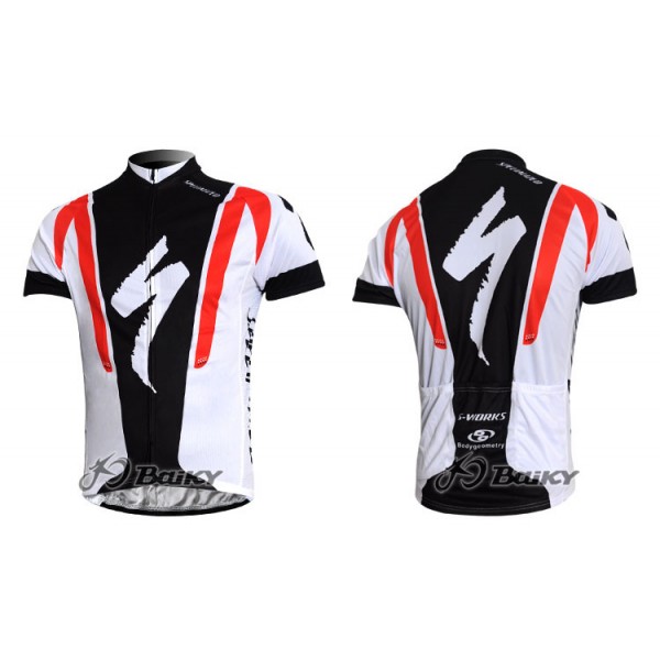 Specialized Pro Team S-Works Radtrikot Kurzarm Weiß Schwarz Rot Radtrikot De
