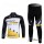 Specialized Livestrong Fahrradbekleidung Radtrikot Satz Langarm und Lange Fahrradhose Weiß Schwarz Gelb Radtrikot De