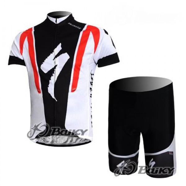 Specialized Pro Team S-Works Radbekleidung Radtrikot Kurzarm und Fahrradhosen Kurz Weiß Schwarz Rot Radtrikot De