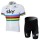 2013 Team Sky UCI Radtrikot Kurzarm und Kurz Radhose Kits Weiß Schwarz Radtrikot De