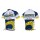 2012 Vacansoleil-DCM Radtrikot Kurzarm Weiß Blau Gelb Radtrikot De