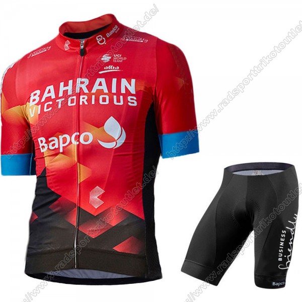 Profiteams Bahrain Victorious 2021 Radbekleidung Satz Trikot Kurzarm+Trägerhosen Set Outl Radtrikot De