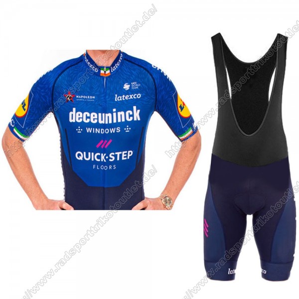 Profiteams Deceuninck quick step Irish 2021 Radbekleidung Satz Trikot Kurzarm+Trägerhosen Set Outl Radtrikot De Profiteams Deceuninck quick step Irish 2021 Radbekleidung Satz Trikot Kurzarm+Trägerhosen Set Outl Radtrikot De