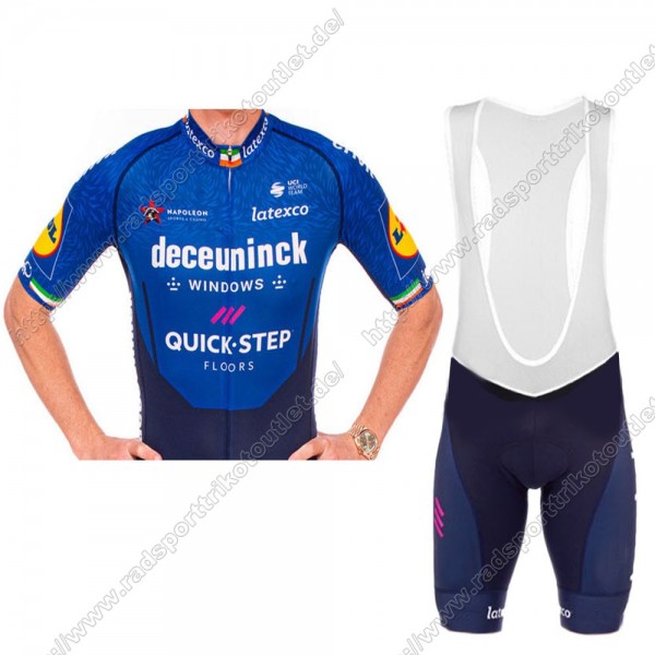 Profiteams Deceuninck quick step Irish 2021 Radbekleidung Satz Trikot Kurzarm+Trägerhosen Set Outl Radtrikot De Profiteams Deceuninck quick step Irish 2021 Radbekleidung Satz Trikot Kurzarm+Trägerhosen Set Outl Radtrikot De