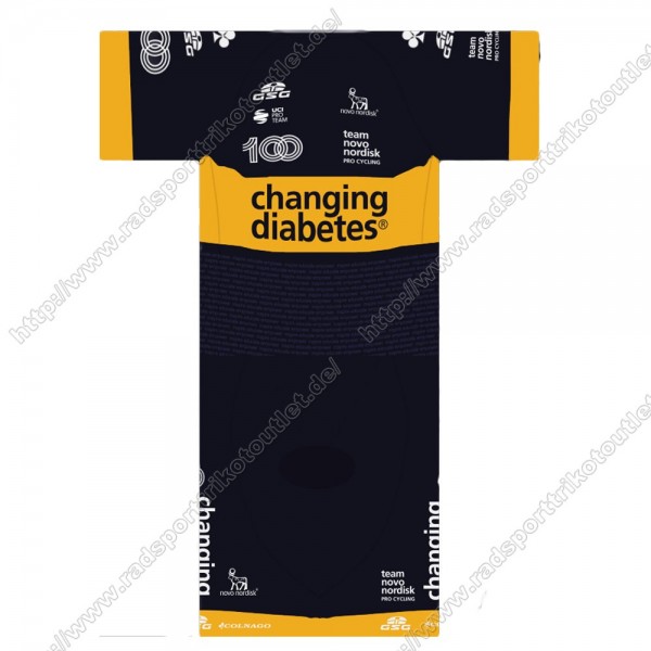 Profiteams NOVO NORDISK 2021 Fahrradbekleidung Satz Radtrikot Kurzarm+Radho Radtrikot De