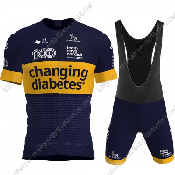 Profiteams Novo Nordisk 2021 Radbekleidung Satz Trikot Kurzarm+Trägerhosen Set Outl Radtrikot De