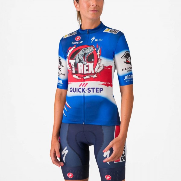 Damen Castelli Soudal Quick-Step 2024 Competizione 3 frau trikot-La Vuelta Radtrikot De