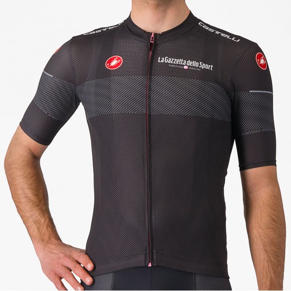Herren Schwarzes Trikot Giro d'Italia 2024 Classification Radtrikot De Herren Schwarzes Trikot Giro d'Italia 2024 Classification Radtrikot De