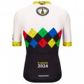 Herren Santini UCI Gravel Weltmeisterschaft trikot Flandern 2024-Schwarz Radtrikot De Herren Santini UCI Gravel Weltmeisterschaft trikot Flandern 2024-Schwarz Radtrikot De