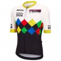 Herren Santini UCI Gravel Weltmeisterschaft trikot Flandern 2024-Schwarz Radtrikot De Herren Santini UCI Gravel Weltmeisterschaft trikot Flandern 2024-Schwarz Radtrikot De