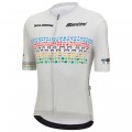 Herren Zurich 2024 Santini UCI Masters Weltmeister trikot-Grau Radtrikot De Herren Zurich 2024 Santini UCI Masters Weltmeister trikot-Grau Radtrikot De