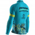 Herren Biemme Astana Qazaqstan 2024 langarm trikot Radtrikot De Herren Biemme Astana Qazaqstan 2024 langarm trikot Radtrikot De
