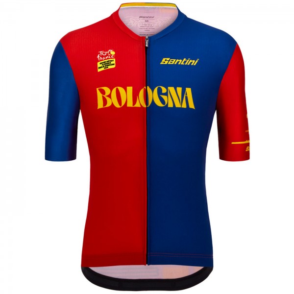 Herren Santini Tour de France 2024 trikot-Bologna Radtrikot De