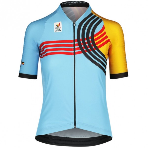 Damen Belgischen Nationalen frau trikot-Paris 2024 Radtrikot De Damen Belgischen Nationalen frau trikot-Paris 2024 Radtrikot De